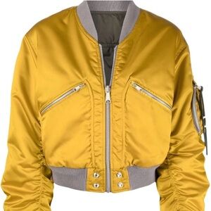Diesel reversible yellow bomber jacket